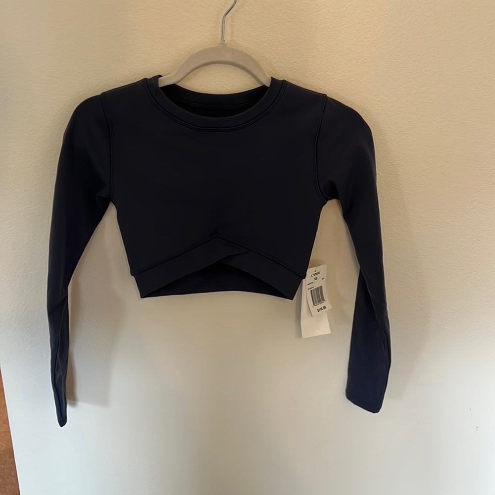 L-space aim high top in slate grey